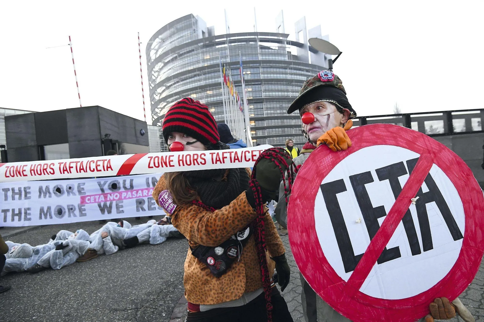 Manifestation Parlement européen Strasbourg 2017