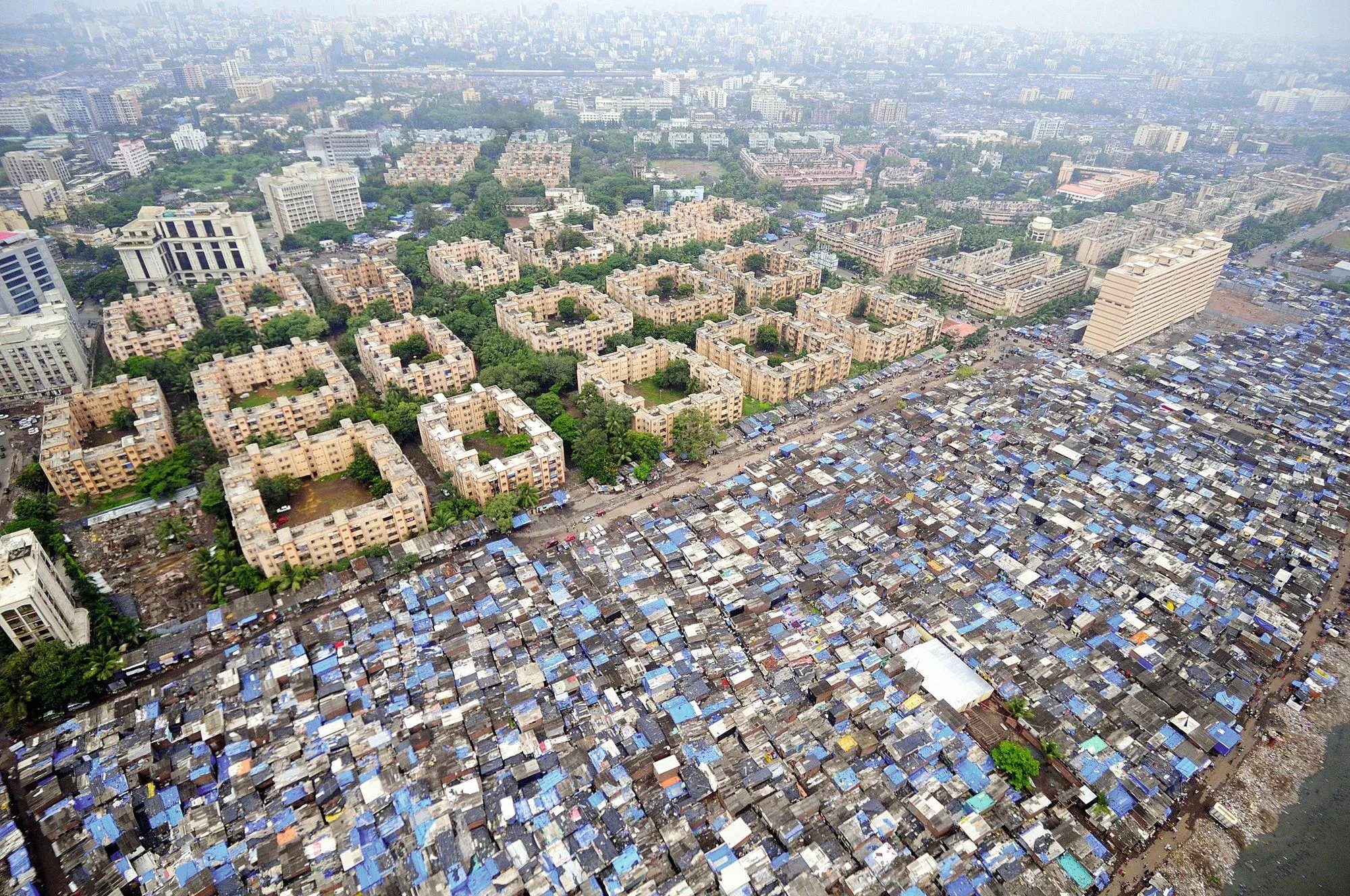 Des inégalités visibles dans le paysage de Mumbai