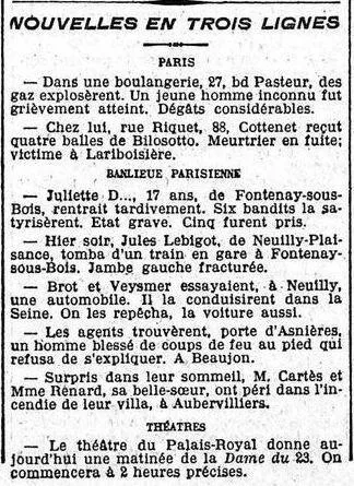 Félix Fénéon, chronique pour le journal Le Matin, 15 août 1906
