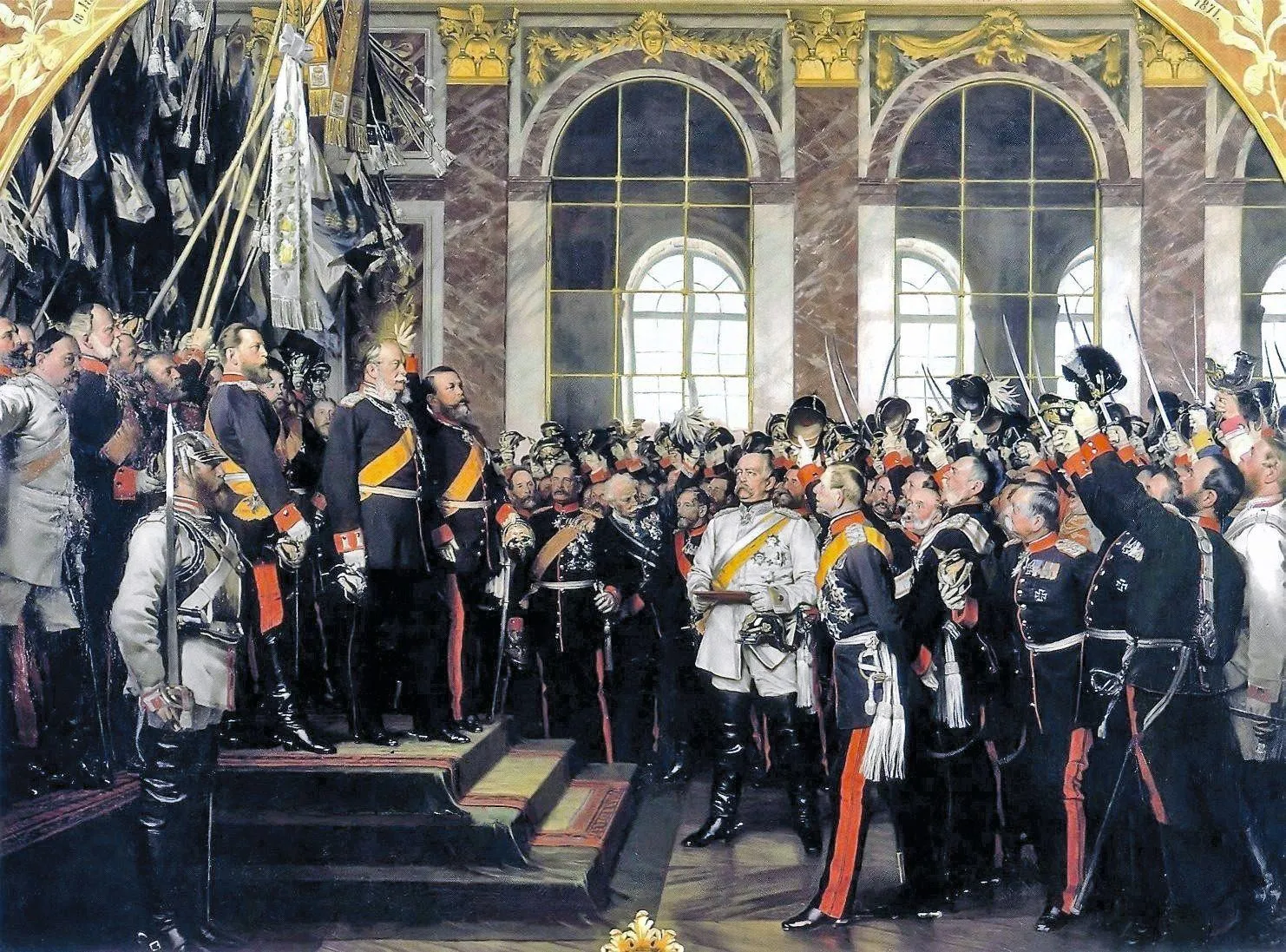 Anton von Werner, Bismarck proclame l'Empire allemand