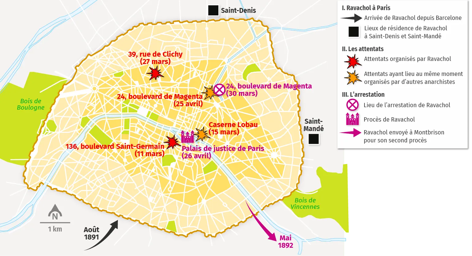 carte Ravachol à Paris