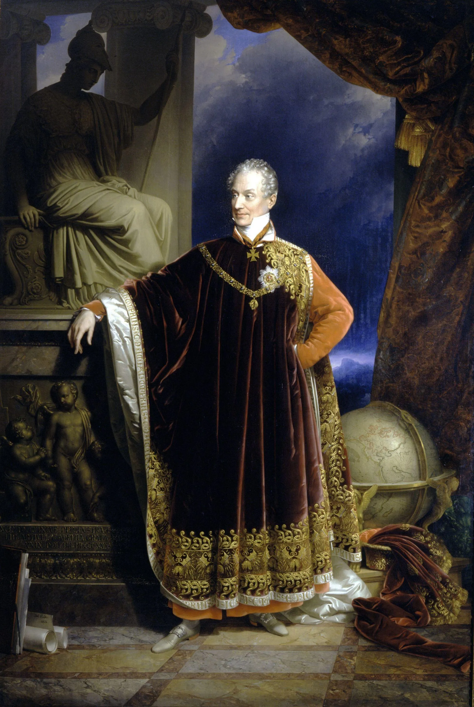 Johann Ender, Portrait de Metternich, 1836, huile sur toile.