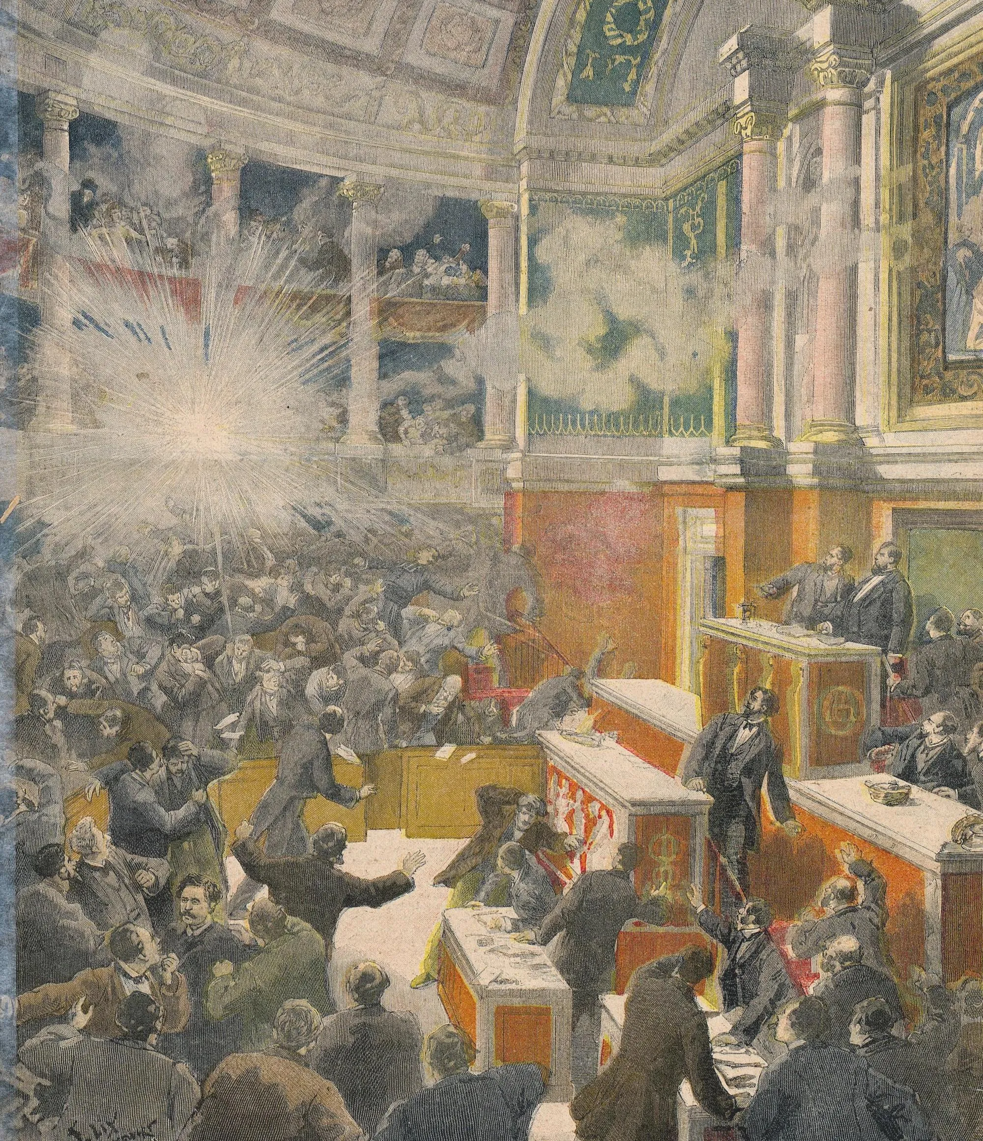 Attentat à la Chambre des députés, le 9 décembre 1893, Une du Petit Journal