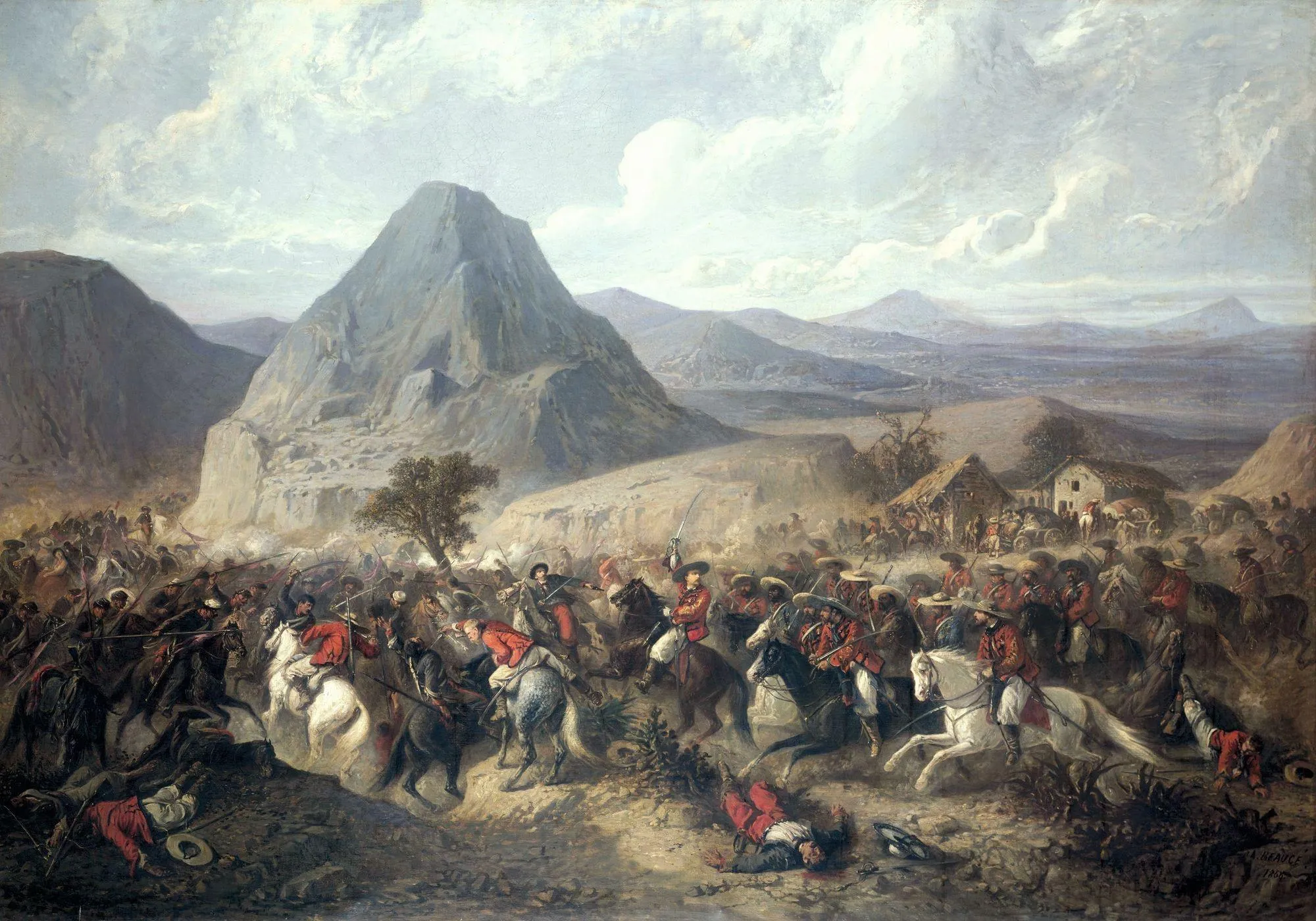 Jean-Adolphe Beaucé, Bataille de Hierba-Buena le 8 juin 1865