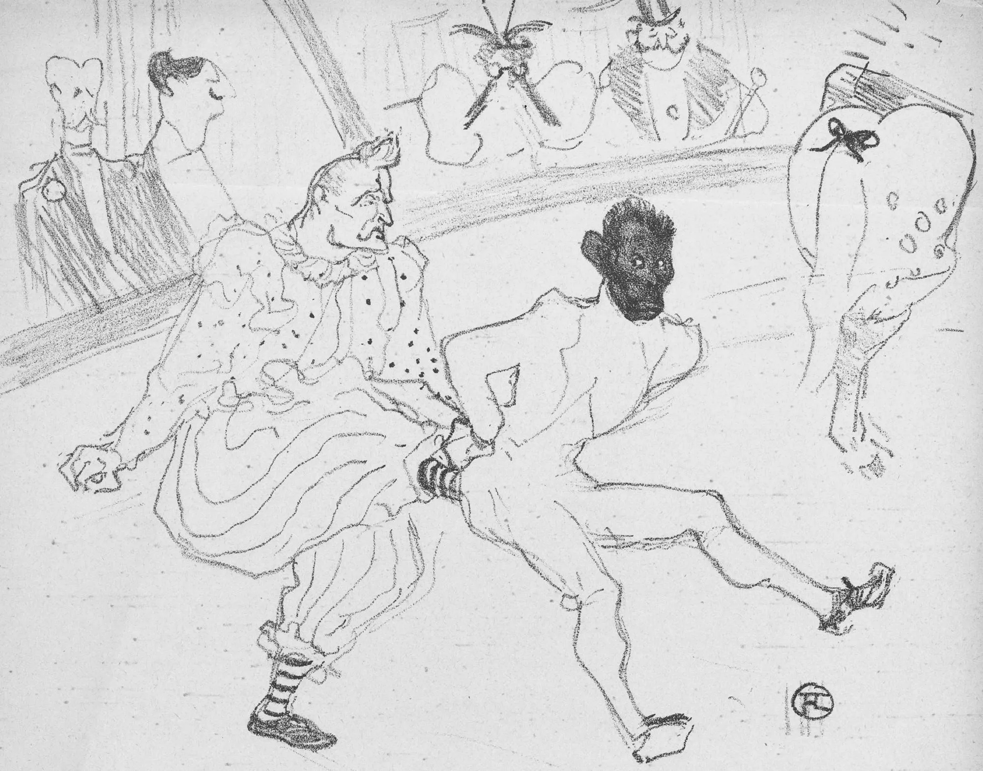Henri de Toulouse‑Lautrec, caricature parue dans le supplément de La Revue blanche
