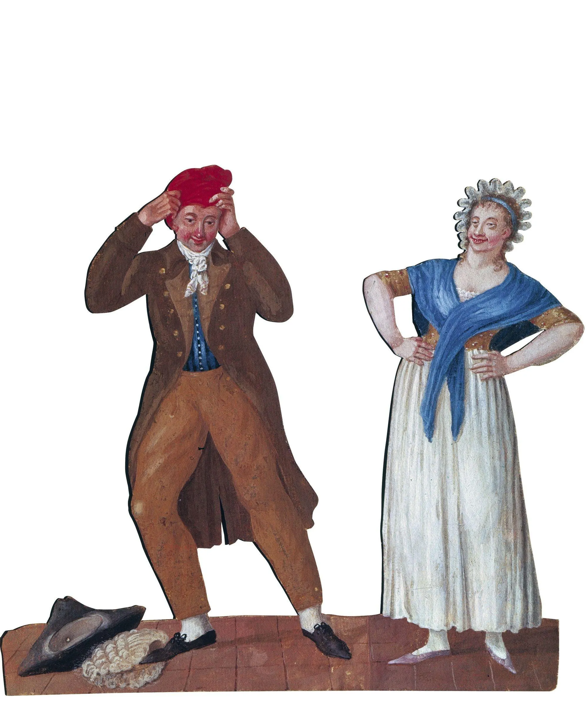 Jean-Baptiste Lesueur, Le bonnet phrygien remplaçant la perruque et le tricorne