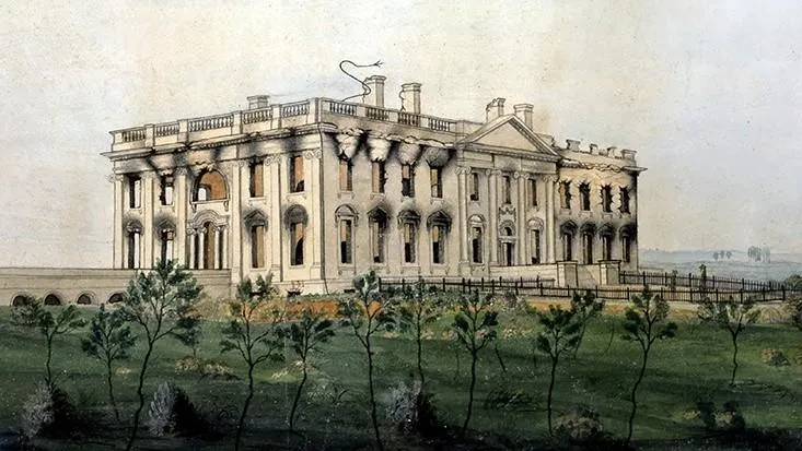 George Munger, La Maison-Blanche après l'incendie de 1814, 1815