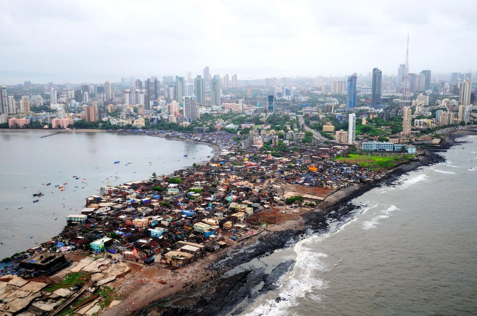 Vue du quartier de Prabhadevi, à Mumbai