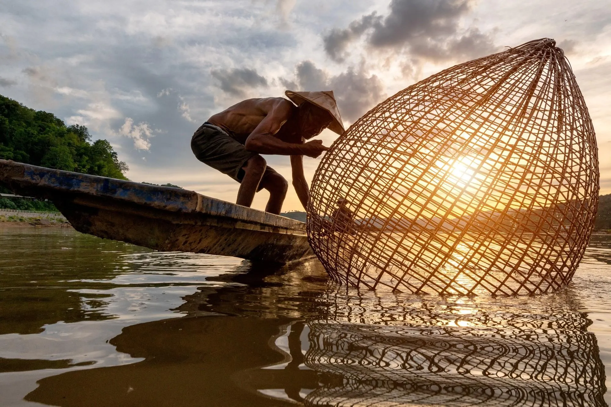 Pêche traditionnelle au Vietnam
