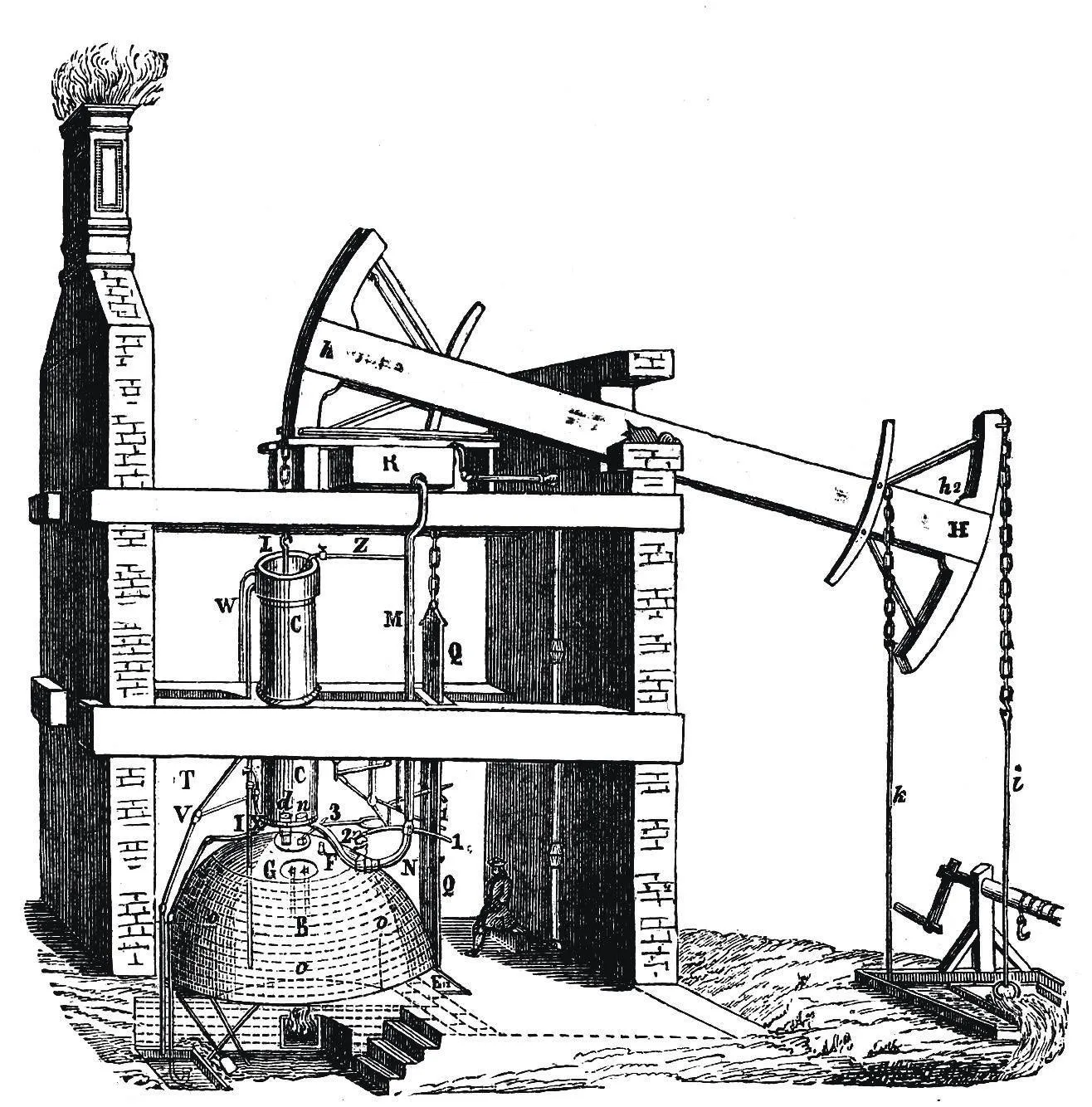  Révolution scientifique avec la machine à vapeur de Thomas Newcomen (1712)