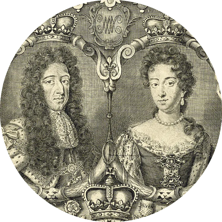 Guillaume III d'Orange (1650‑1702) et Marie II Stuart (1662‑1694)