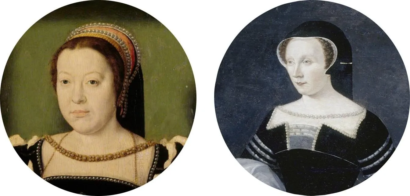 Les dames de Chenonceau : Catherine de Médicis (1519‑1599), à gauche, et Diane de Poitiers (1500‑1566), à droite