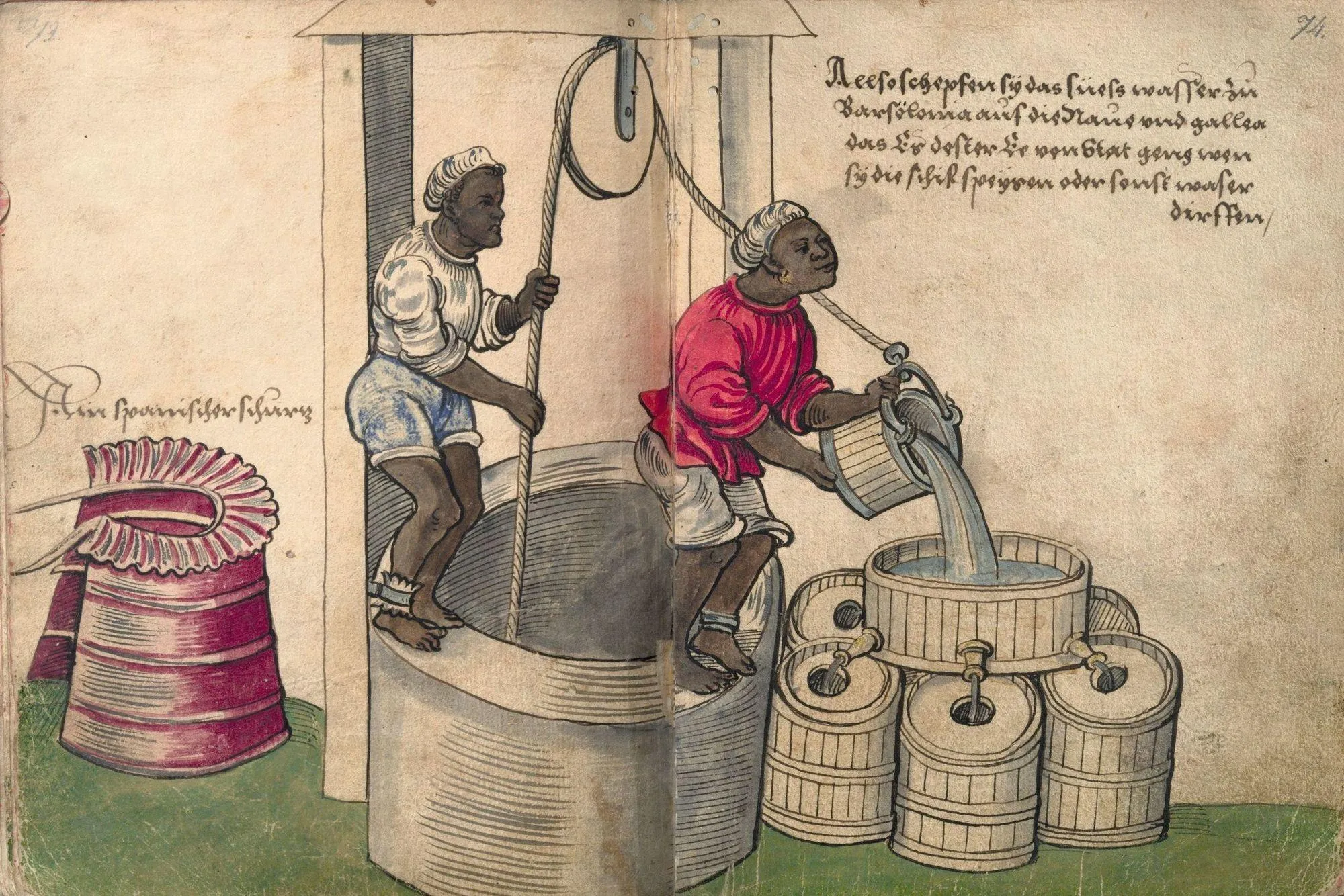 Christoph Weiditz, Esclaves au travail, v. 1530