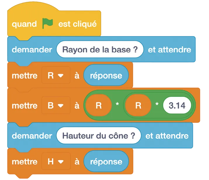 Un programme scratch