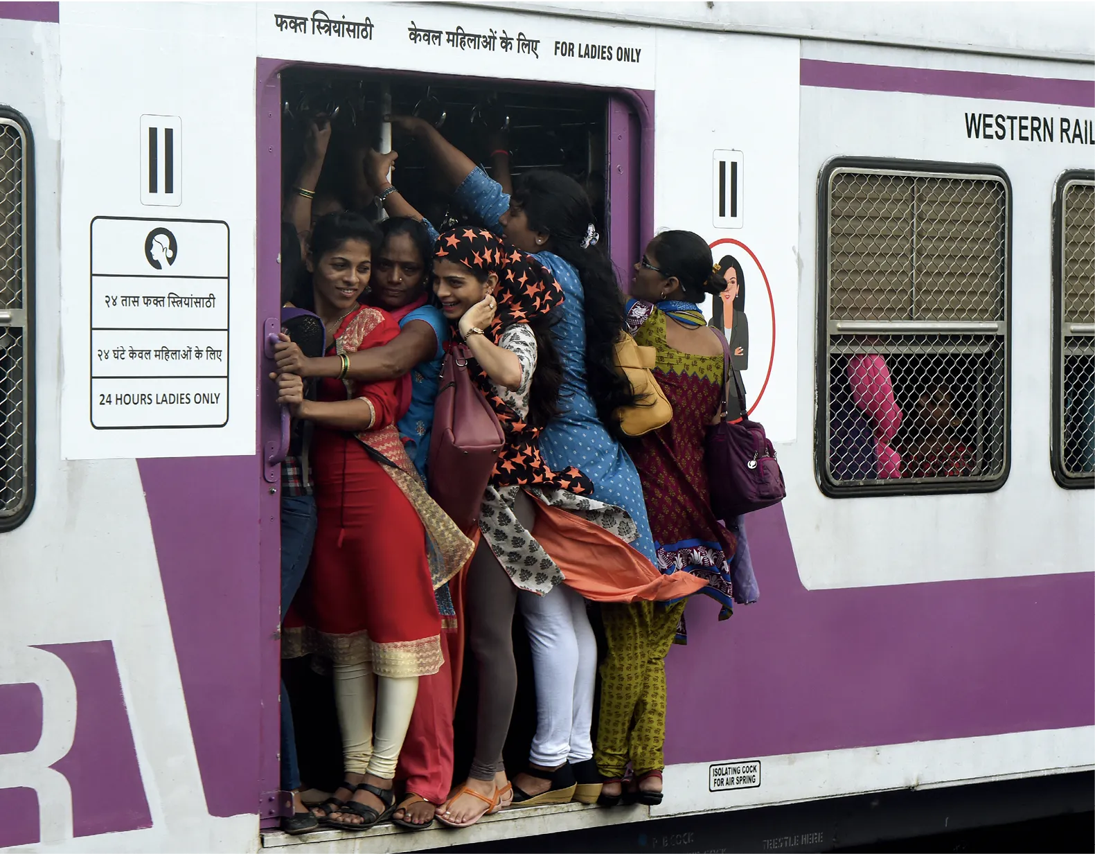Train bondé à Mumbai