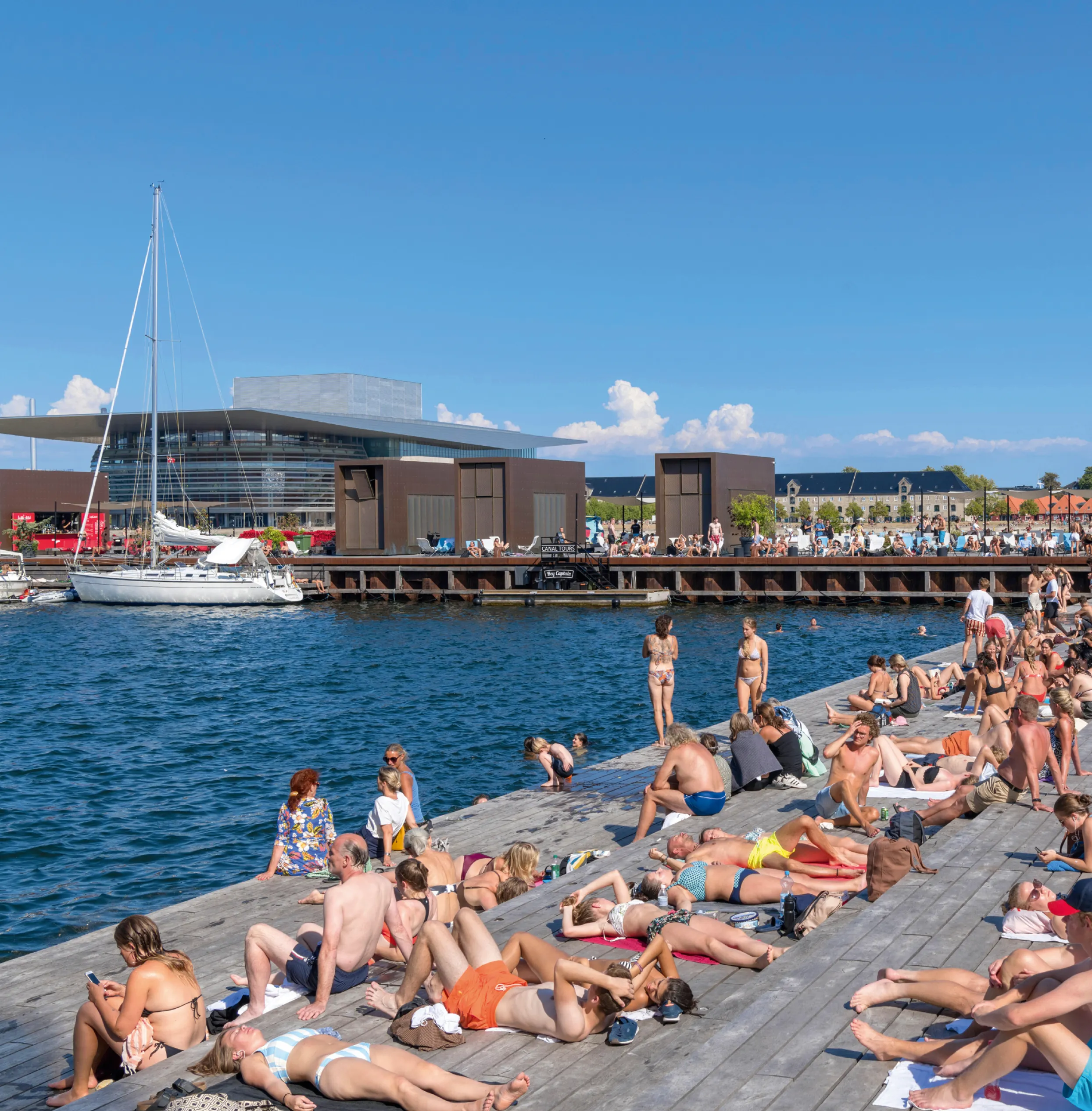 Quai de Kvæsthusgraven,
quartier portuaire de Copenhague, 
Danemark, en 2018