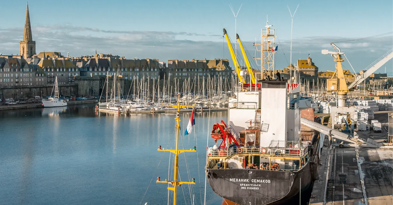 Le port de Saint-Malo.