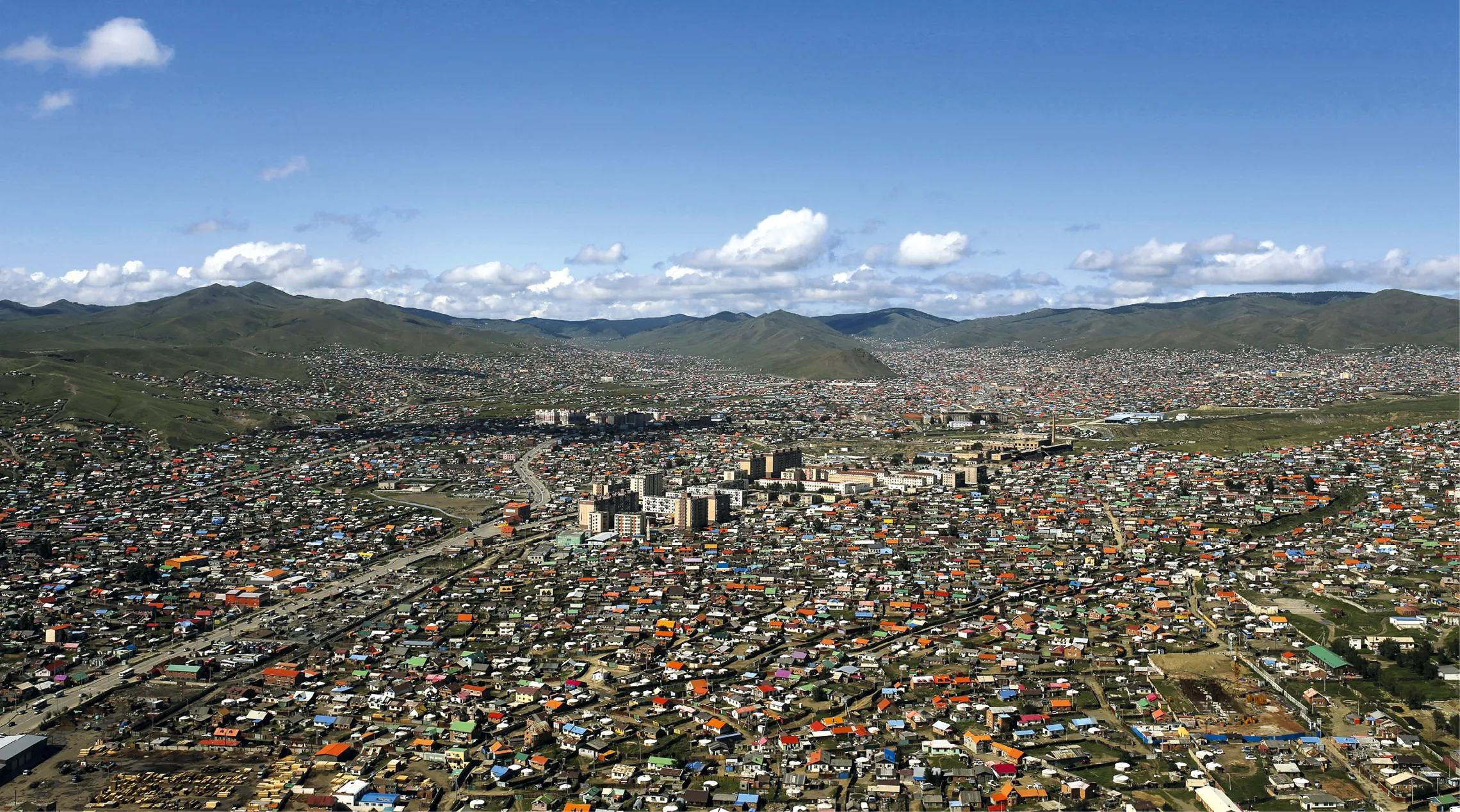 Oulan-Bator, capitale de la Mongolie.