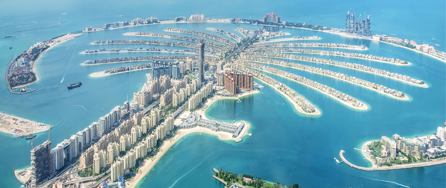 L'archipel artificiel
de Palm Jumeirah