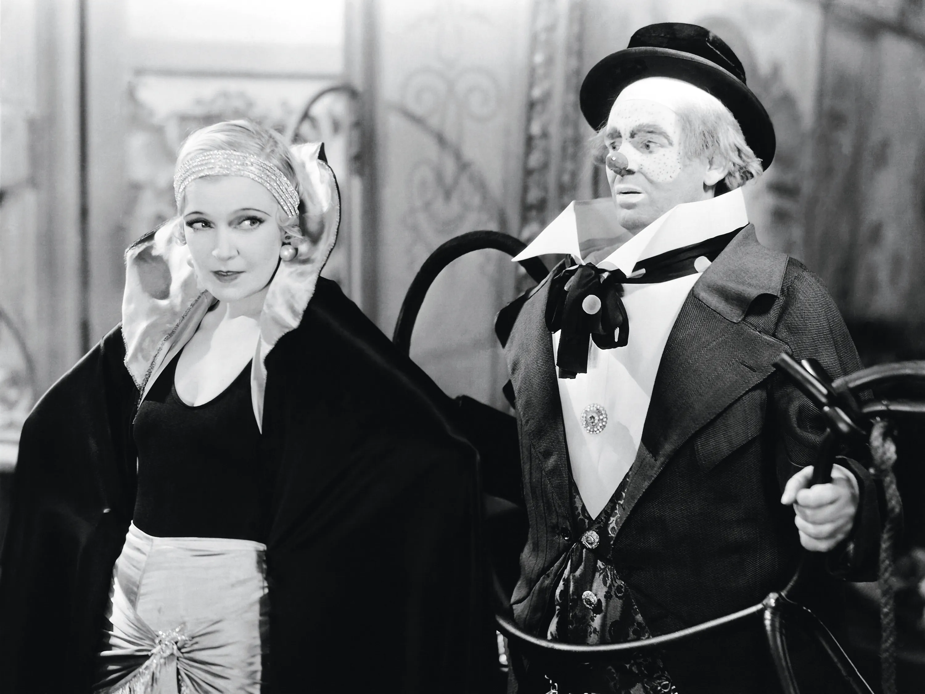 Image issue du film Freaks, réalisé par Tod Browning, 1932, avec Olga Baclanova (Cléopâtre).