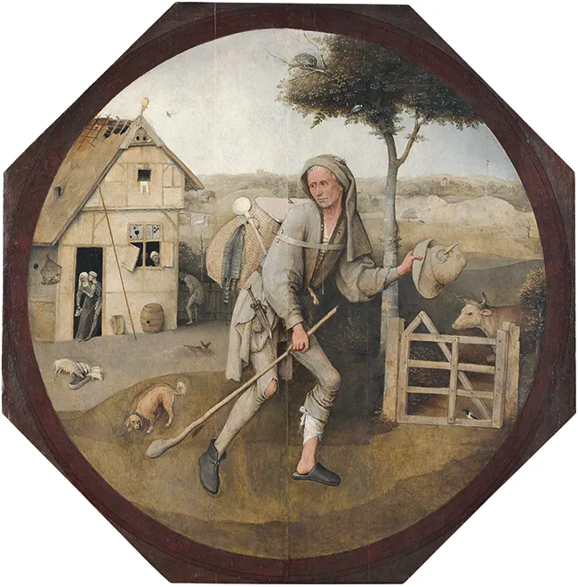 Jérôme Bosch, Le Vagabond, 1490-1510,
huile sur panneau de bois, musée
Boijmans Van Beuningen, Rotterdam.