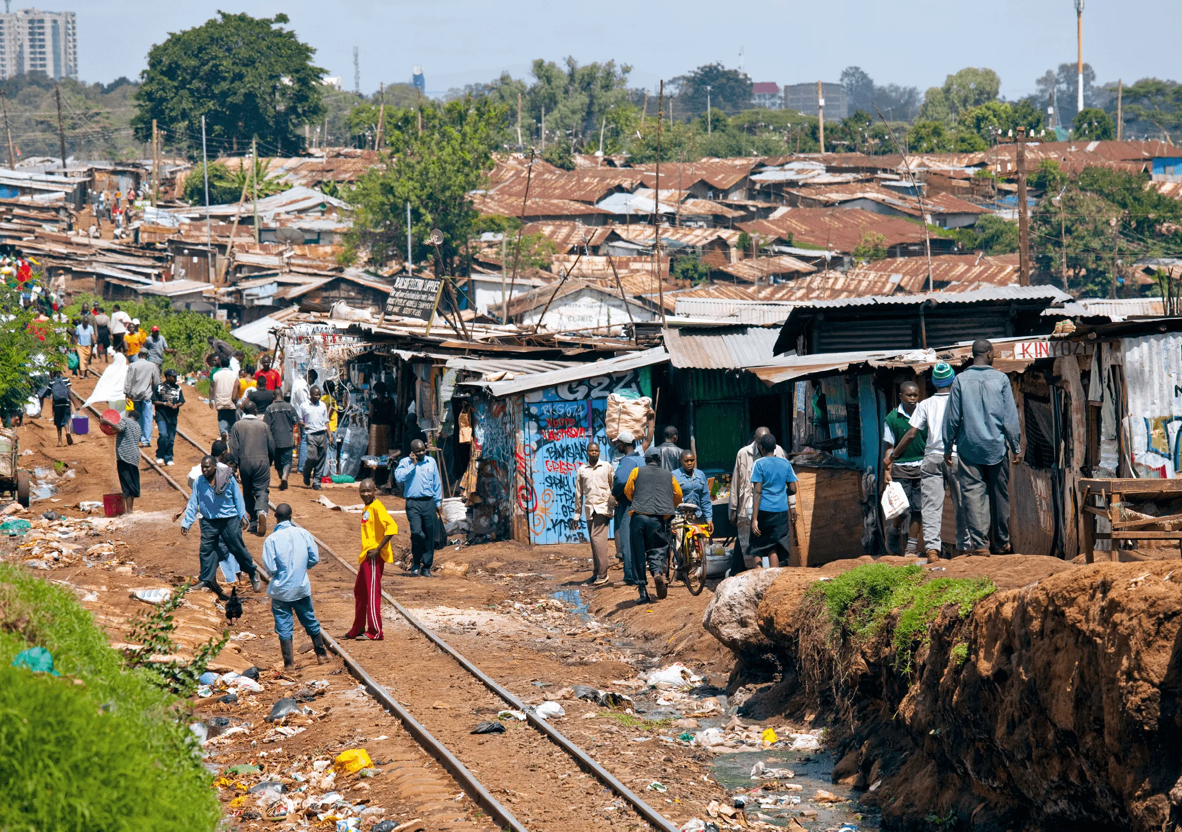 Bidonvielle de Kibera, Kenya