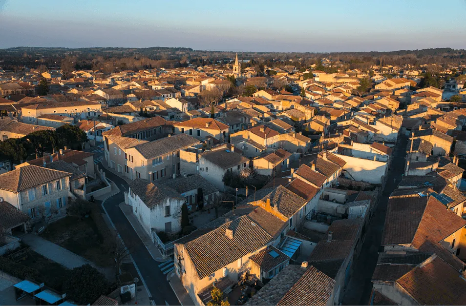 Photographie de pavillons à Eyragues