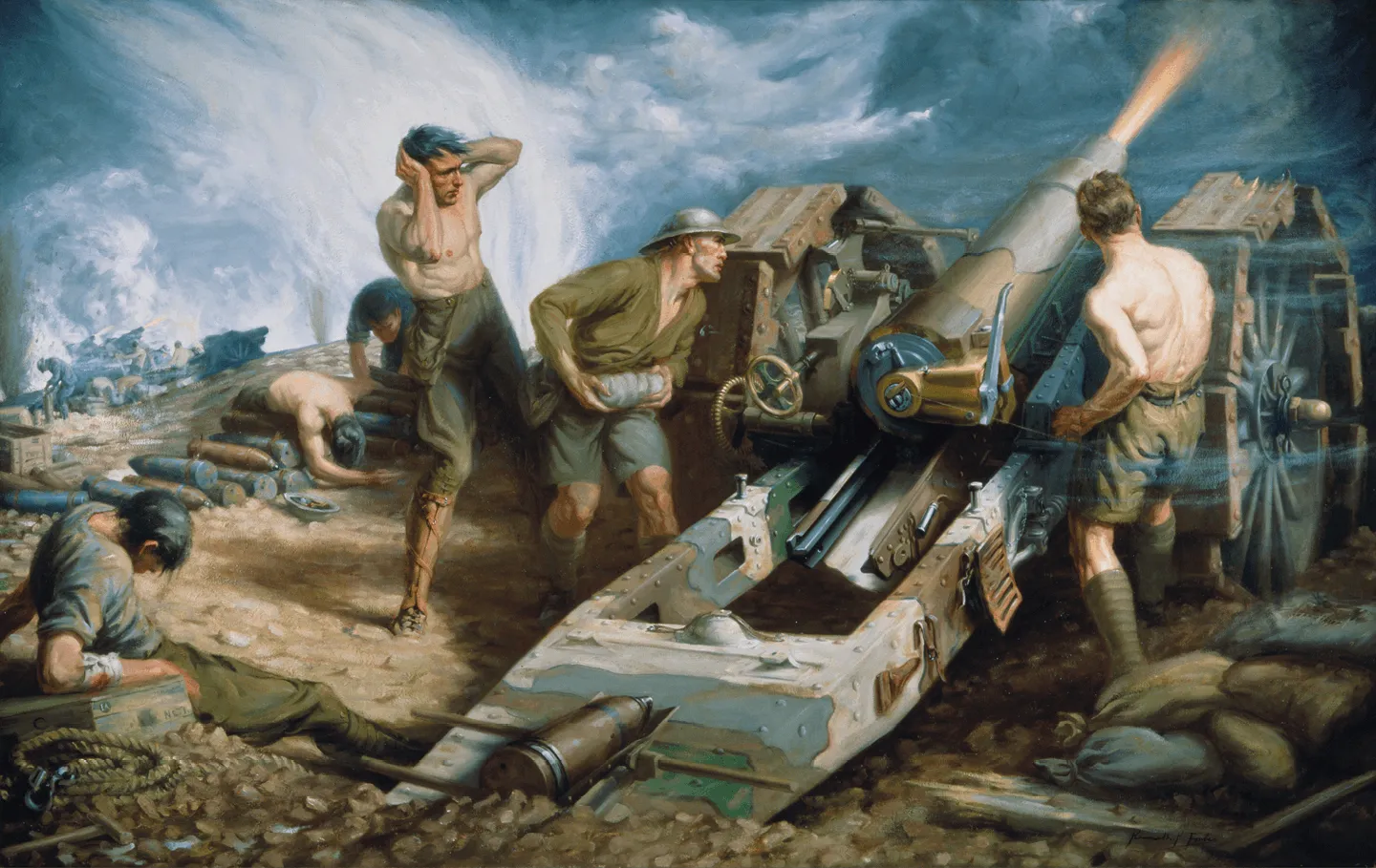 Une représentation de la bataille de la Somme