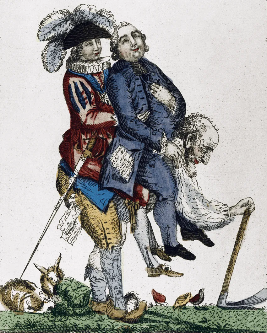 Une caricature des trois ordres (1789)