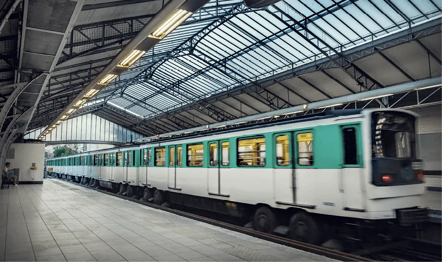 Rame de métro à Paris