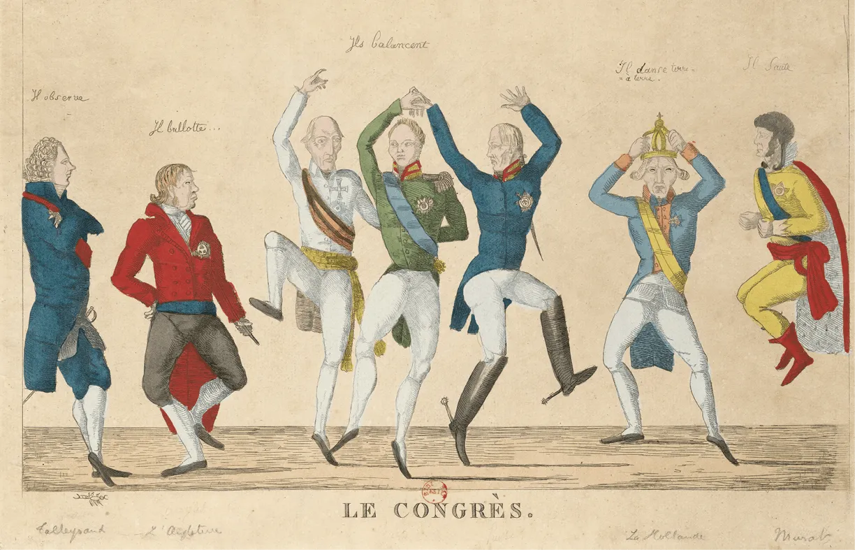 Une caricature du congrès de Vienne (1815)