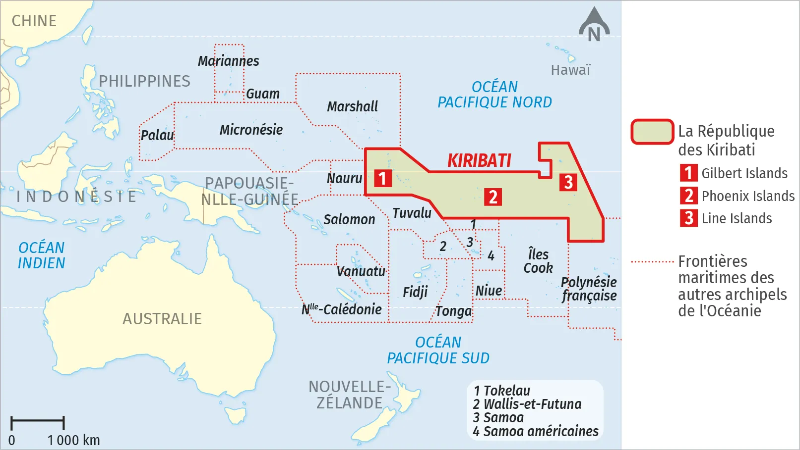 La république des Kiribati, un archipel isolé.