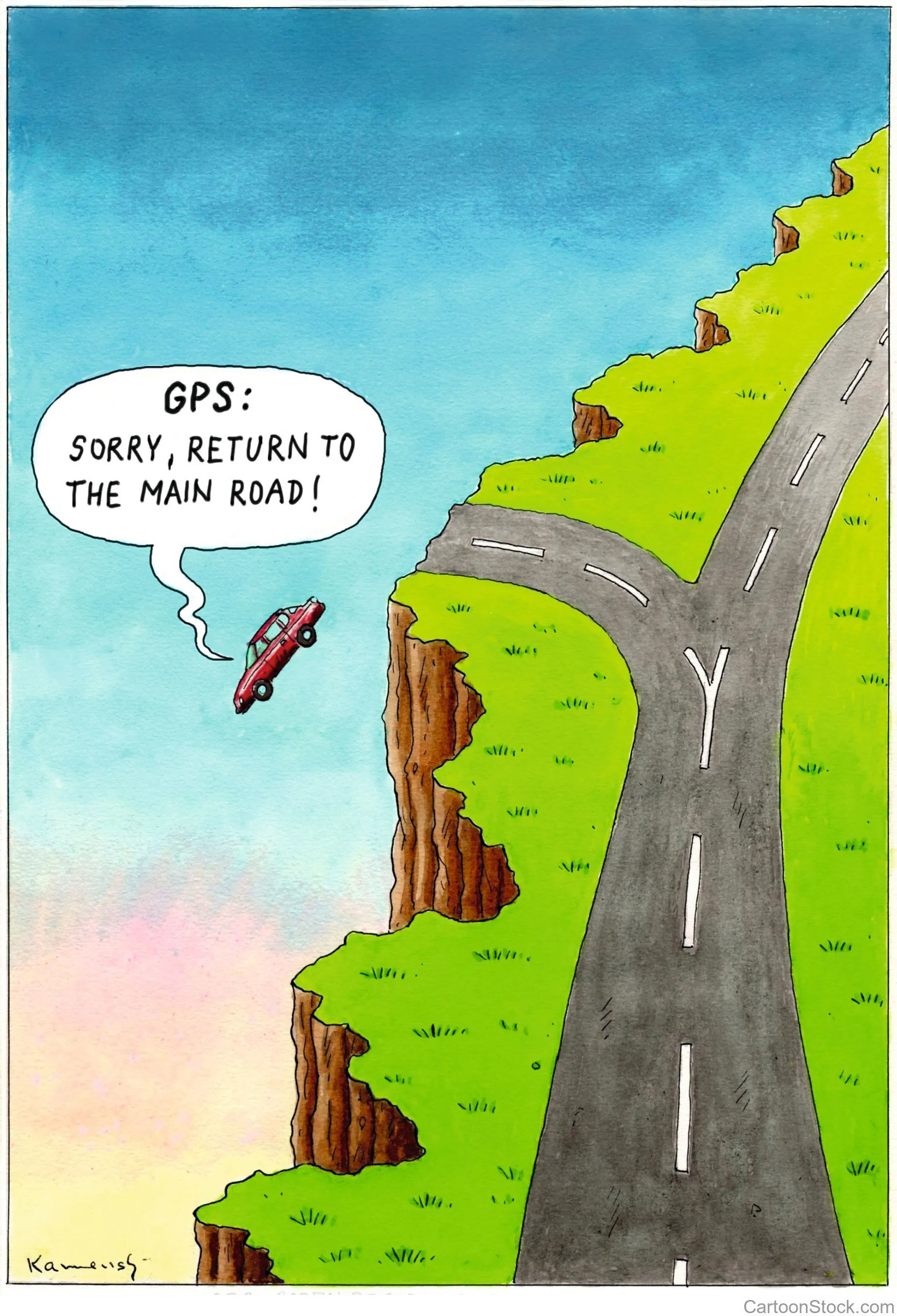 GPS cartoon