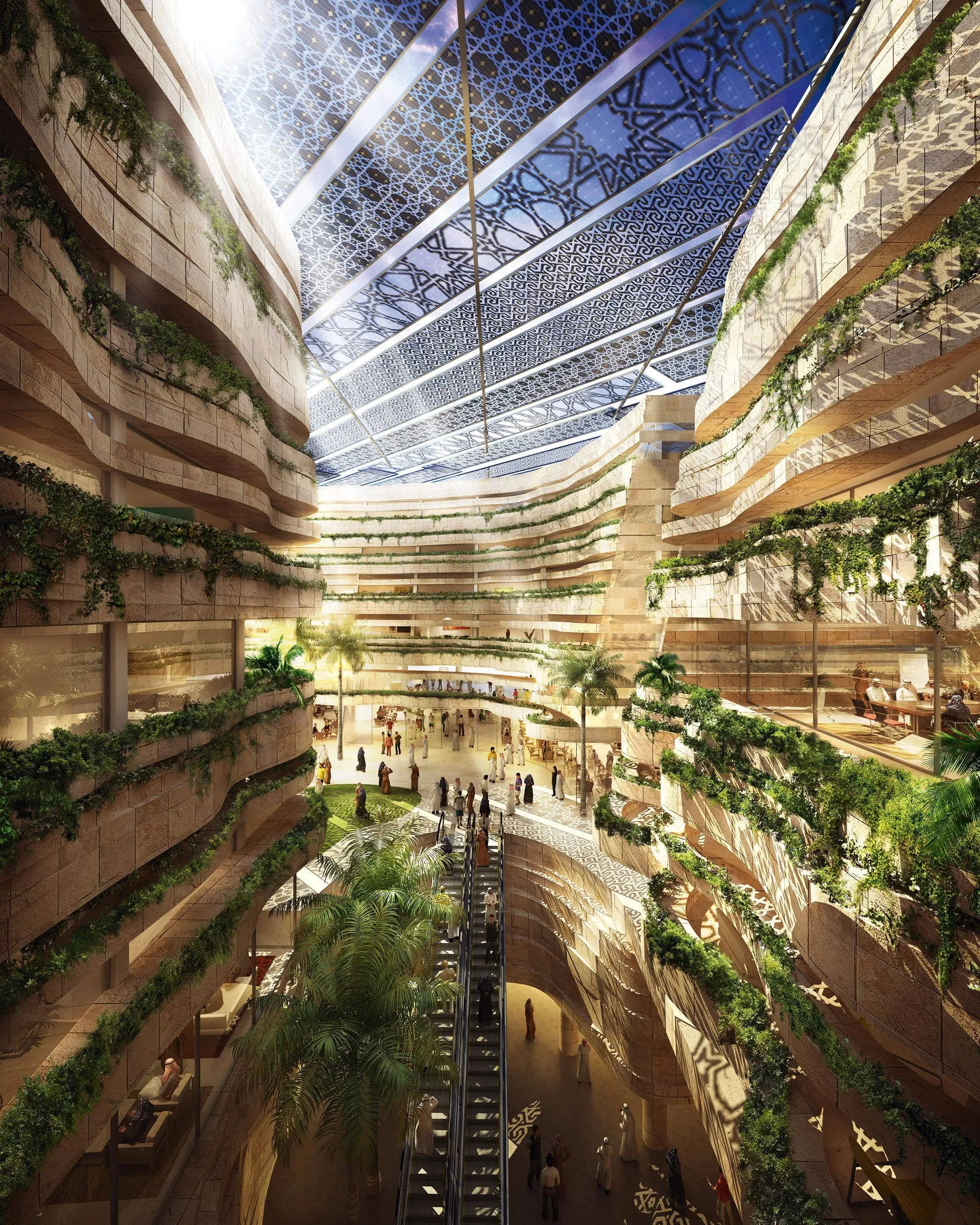 Image de Masdar city, une ville qui a pour but la neutralité carbone