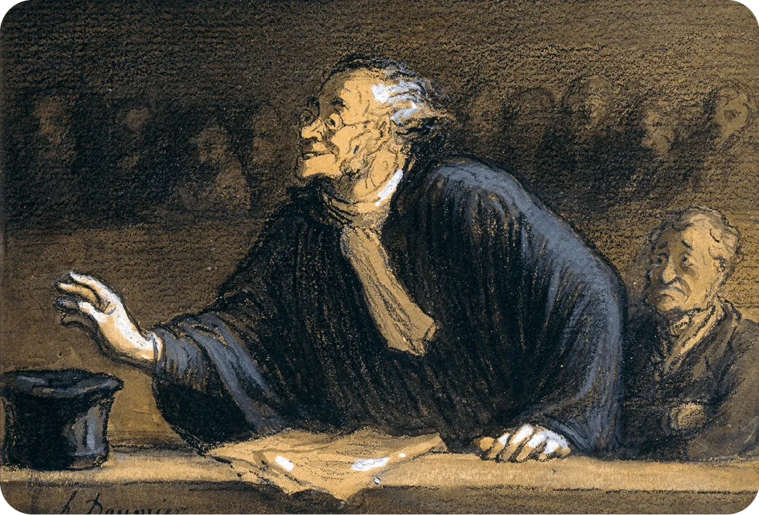 Honoré Daumier, L'Avocat plaidant