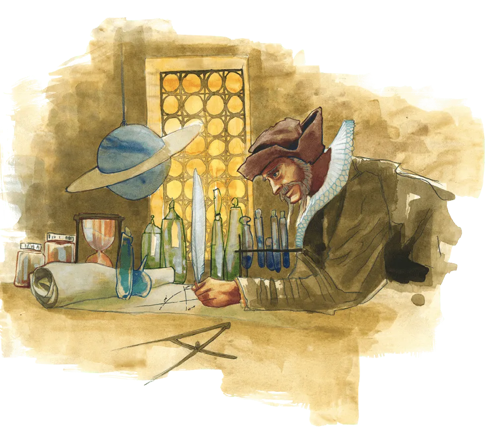Un alchimiste dans
son laboratoire