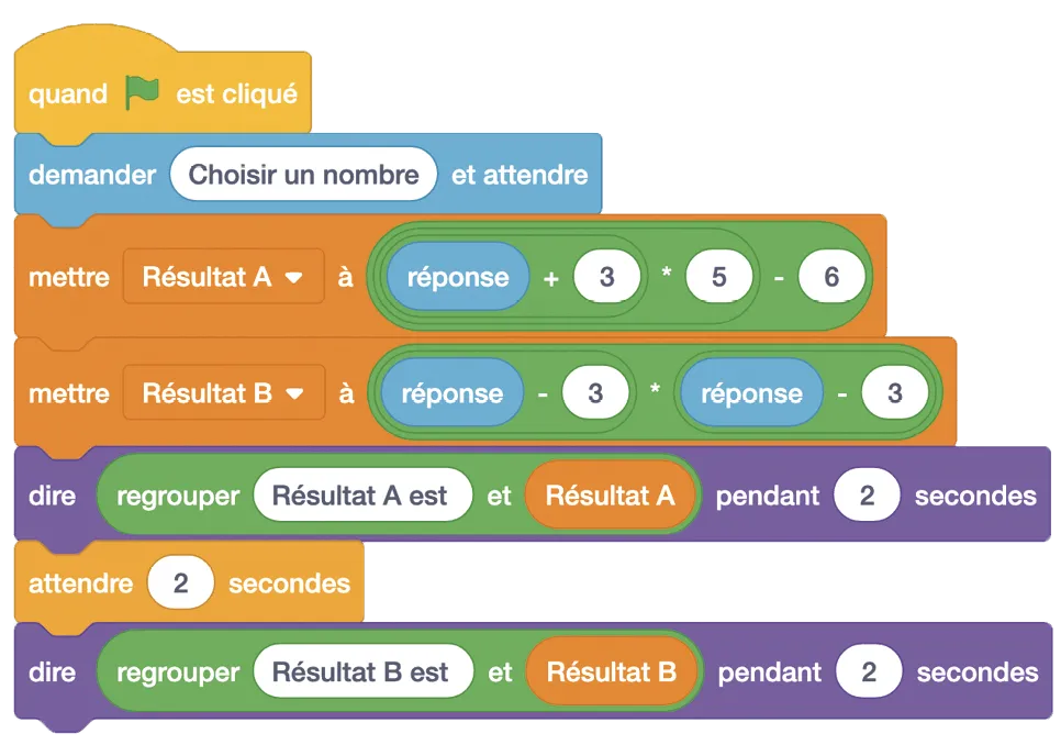 programme Scratch - exercice 36