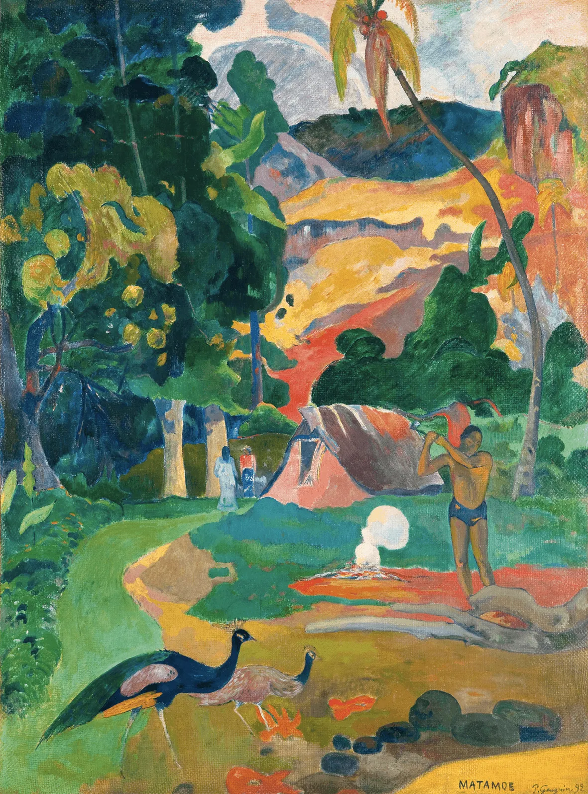 Paul Gauguin, Matamoe
ou le Paysage aux paons