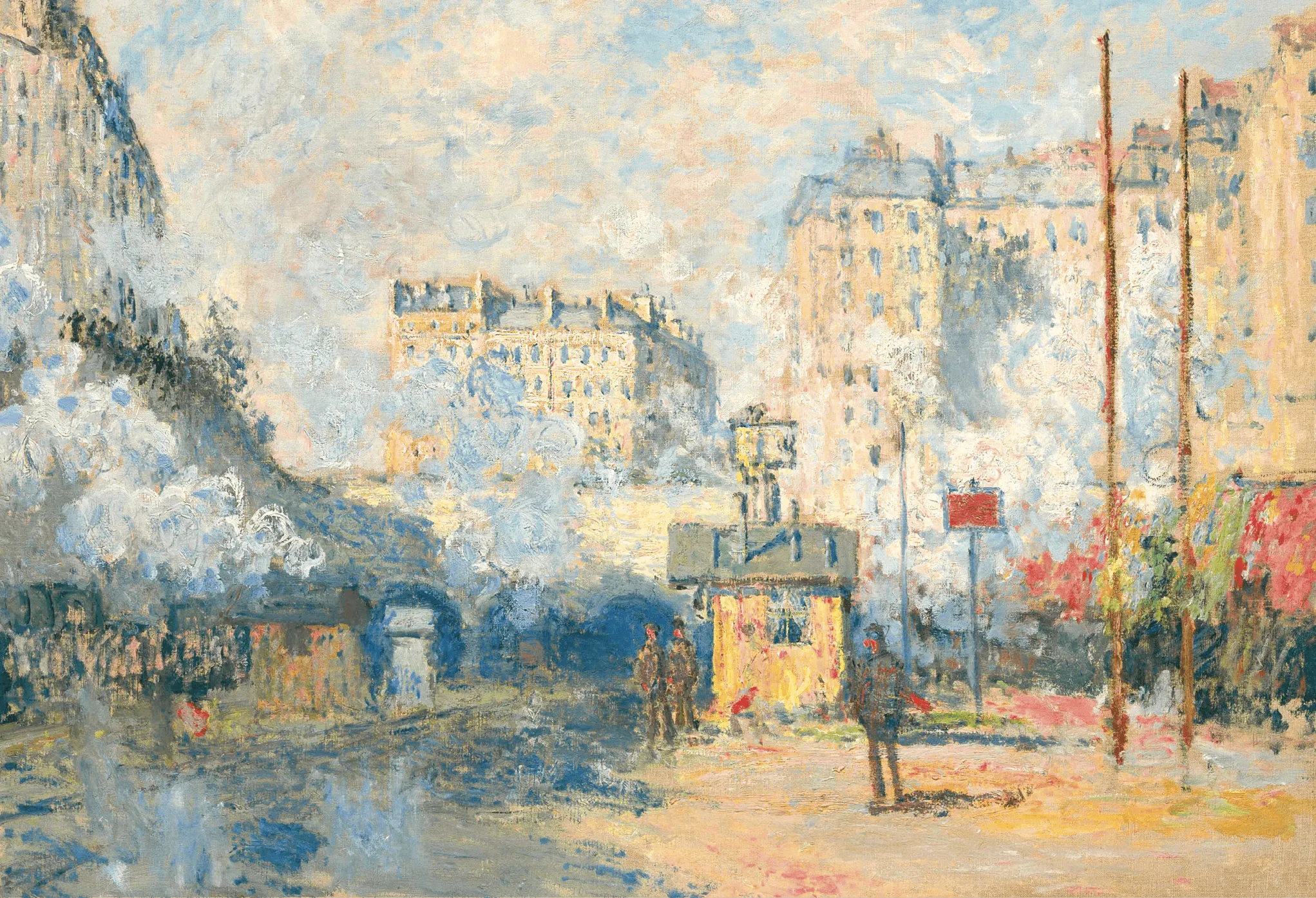 Claude Monet, Extérieur de la gare Saint-Lazare, effet de soleil