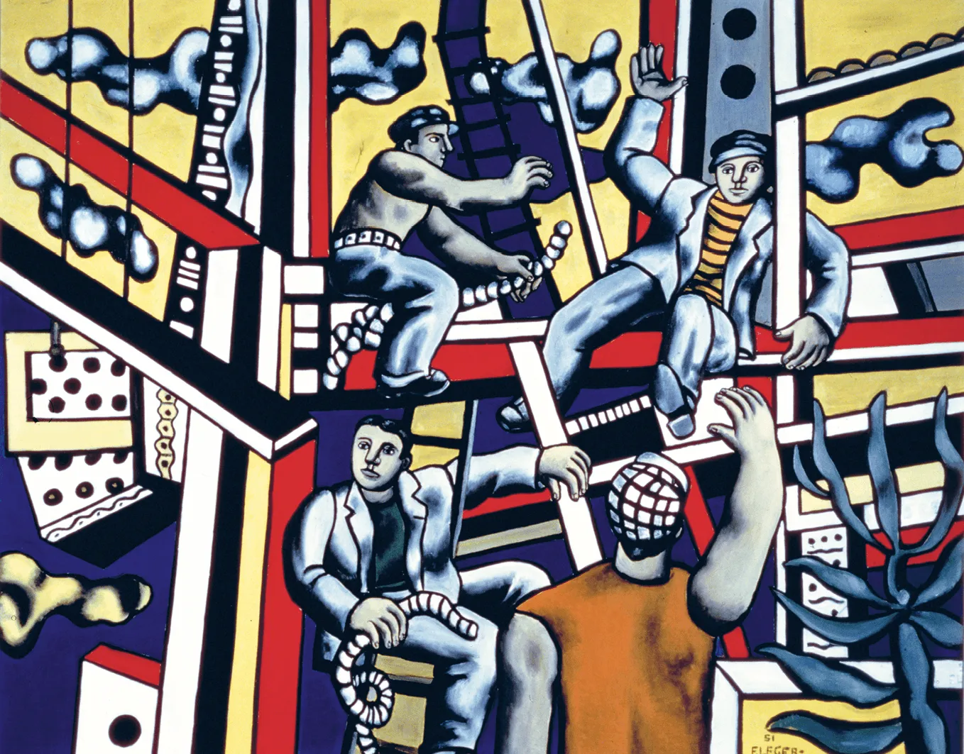 Les Constructeurs avec arbre, de Fernand Léger