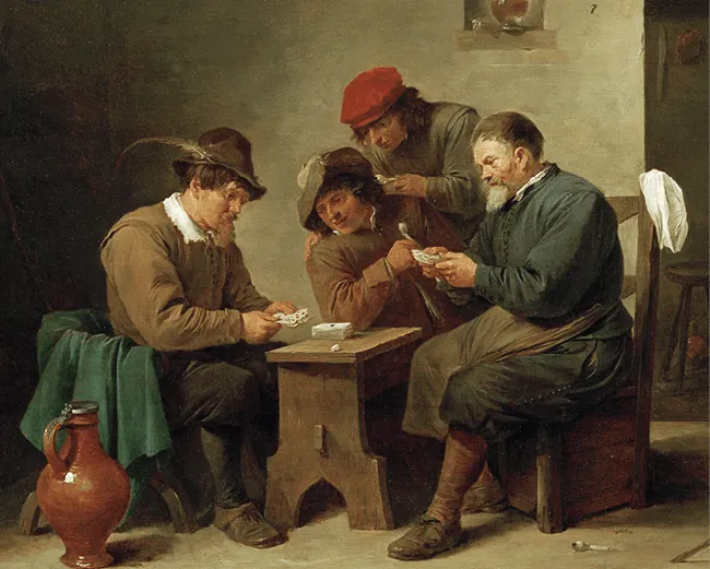 Joueurs de cartes dans une auberge