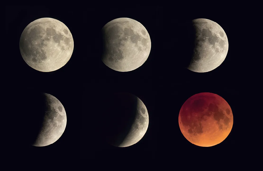 La photographie d'une éclipse de Lune au téléobjectif