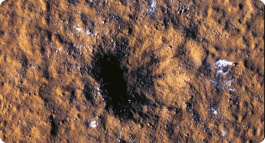 Le tremblement de Mars cratère