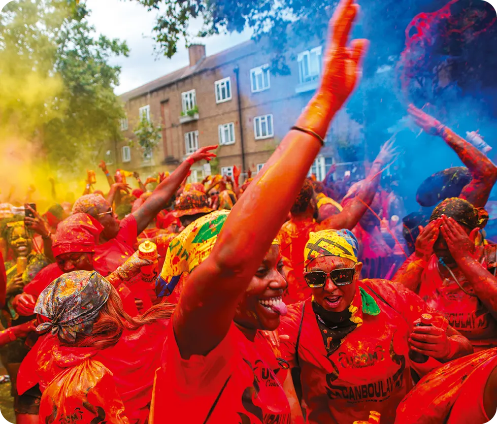 Modern Notting Hill carnival.