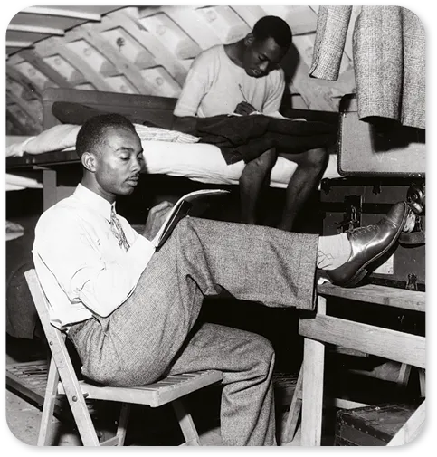 Windrush arrivals writing home to Jamaica.