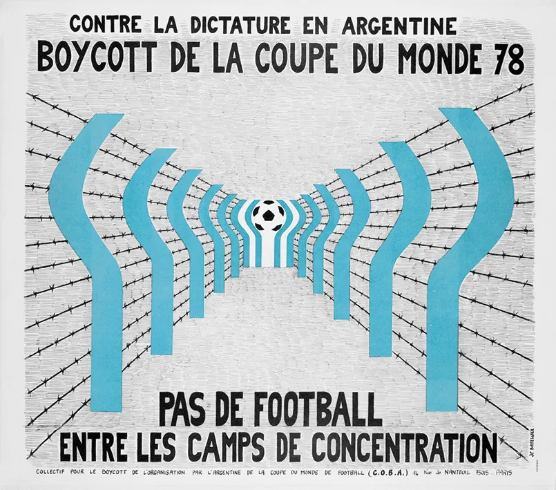 Lors de la Coupe du monde 1978, un appel au boycott avait
été lancé pour protester contre le régime dictatorial dirigé
par le général Videla après un coup d'État.