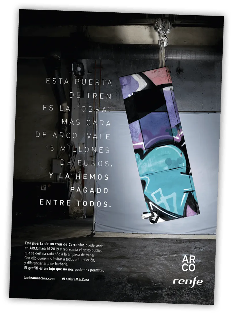 Campaña de la Renfe, Madrid, 2019