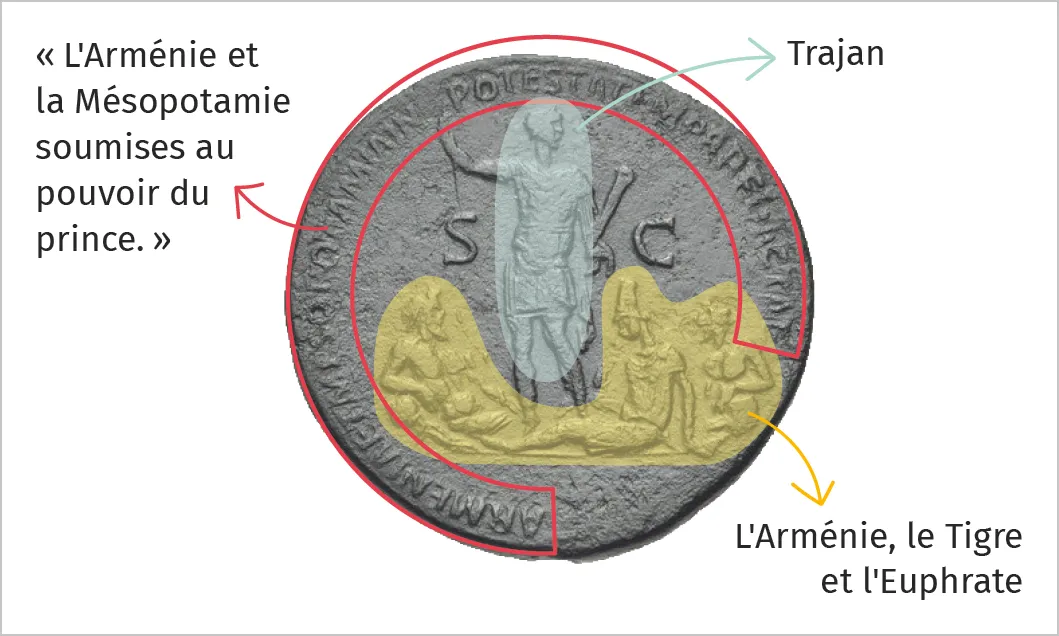 Sesterce de Trajan frappé en 117