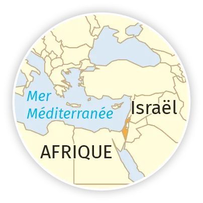 Carte Méditerranée / Israël