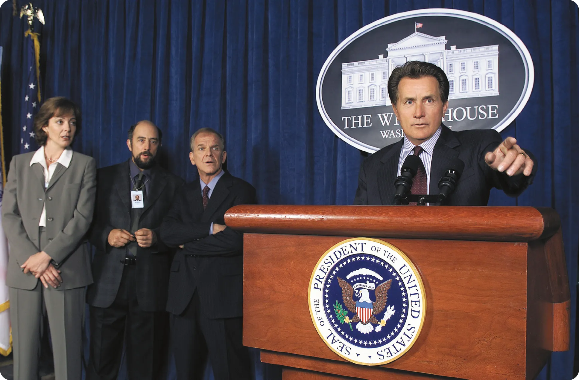 Still from The West Wing, 1999.